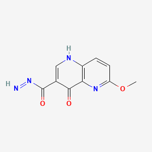 Diazenyl(4-hydroxy-6-methoxy-1,5-naphthyridin-3-yl)methanone