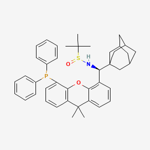 molecular formula C42H48NO2PS B12303395 (Rs)-N-((S)-((1R,3R,5R,7S)-Adamantan-1-yl)(5-(diphenylphosphanyl)-9,9-dimethyl-9H-xanthen-4-yl)meth 