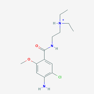 molecular formula C14H23ClN3O2+ B1230340 Metoclopramide(1+) 