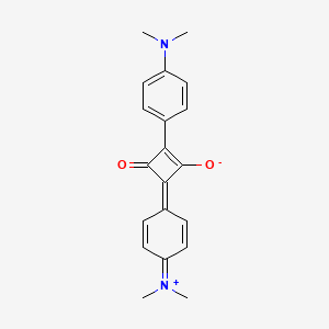 molecular formula C20H20N2O2 B1230343 Squarylium dye III CAS No. 13458-60-1