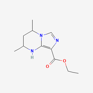 rac-ethyl (2R,4S)-2,4-dimethyl-1H,2H,3H,4H-imidazo[1,5-a]pyrimidine-8-carboxylate, cis