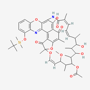 1',4-Didehydro-1-deoxy-3'-[[(1,1-dimethylethyl)dimethylsilyl]oxy]-1,4-dihydro-1-oxorifamycinVIII