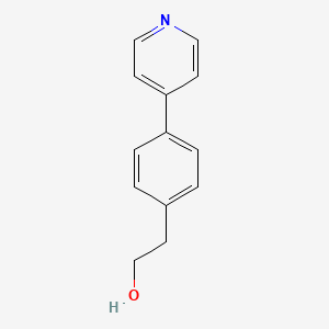 molecular formula C13H13NO B12303444 2-[4-(Pyridin-4-yl)phenyl]ethanol 