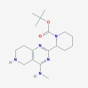 tert-Butyl 2-(4-(methylamino)-5,6,7,8-tetrahydropyrido[4,3-d]pyrimidin-2-yl)piperidine-1-carboxylate