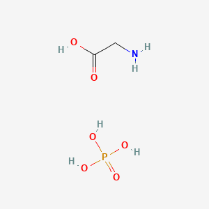 molecular formula C2H8NO6P B1230353 甘氨酸磷酸盐 CAS No. 71295-98-2