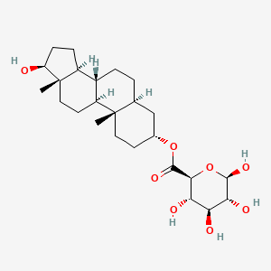 molecular formula C25H40O8 B1230355 3,17-Androstanediol glucuronide CAS No. 27195-25-1