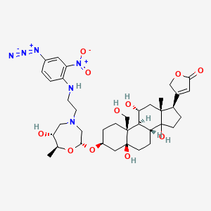 molecular formula C37H52N6O11 B1230356 Nap-ouabain CAS No. 68613-44-5
