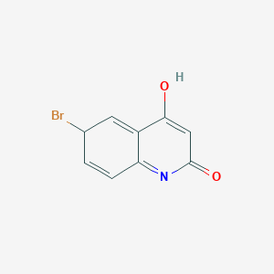 molecular formula C9H6BrNO2 B12303574 6-bromo-4-hydroxy-6H-quinolin-2-one 