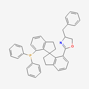 molecular formula C39H34NOP B12303608 (R)-(+)-7-[4(S)-(Benzyl)oxazol-2-yl]-7'-diphenylphosphino-2,2,3,3-tetrahydro-1,1-spirobiindane 