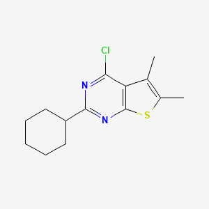 4-Chloro-2-cyclohexyl-5,6-dimethylthieno[2,3-d]pyrimidine