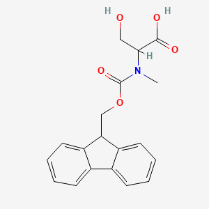 molecular formula C19H19NO5 B12303632 N-Fmoc-N-methyl-D-serine 