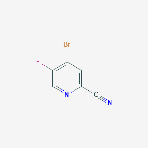 molecular formula C6H2BrFN2 B12303636 4-Bromo-5-fluoropicolinonitrile CAS No. 1211582-95-4