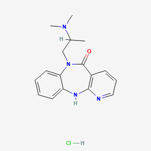 molecular formula C17H21ClN4O B1230364 Propizepine hydrochloride CAS No. 14559-79-6