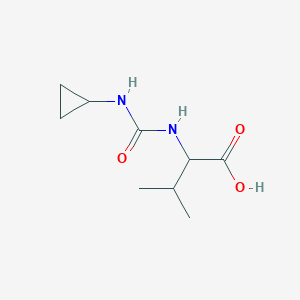 molecular formula C9H16N2O3 B12303640 (2R)-2-[(Cyclopropylcarbamoyl)amino]-3-methylbutanoic acid 