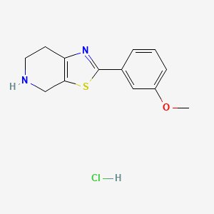 2-(3-Methoxyphenyl)-4,5,6,7-tetrahydrothiazolo[5,4-c]pyridine hydrochloride