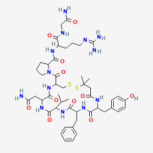 molecular formula C48H69N13O11S2 B1230366 Dpvdavp CAS No. 64158-84-5