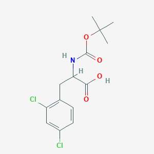 molecular formula C14H17Cl2NO4 B12303670 Boc-2,4-dichloro-DL-phenylalanine 