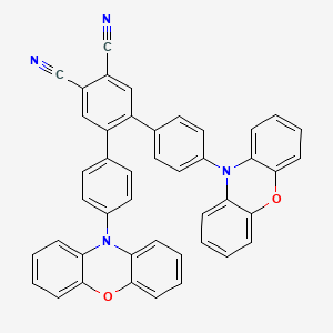 molecular formula C44H26N4O2 B12303690 4,5-bis(4-phenoxazin-10-ylphenyl)benzene-1,2-dicarbonitrile 