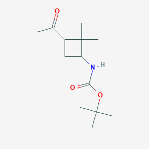 tert-butyl N-[(1R,3S)-3-acetyl-2,2-dimethyl-cyclobutyl]carbamate