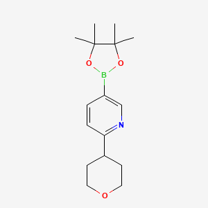 6-(Tetrahydropyran-4-yl)pyridine-3-boronic acid pinacol ester