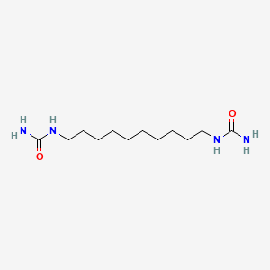 molecular formula C12H26N4O2 B12303752 10-(Carbamoylamino)decylurea CAS No. 6968-52-1