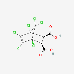 molecular formula C9H4Cl6O4 B1230377 普利酸 CAS No. 21678-54-6