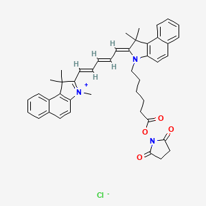 molecular formula C44H46ClN3O4 B12303806 Cyanine5.5 NHS ester (chloride) 