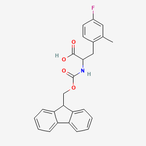 molecular formula C25H22FNO4 B12303827 Fmoc-L-2-methyl-4-fluorophe 