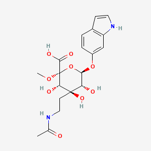 molecular formula C19H24N2O9 B1230386 6-Hydroxymelatonin glucuronide CAS No. 94840-69-4