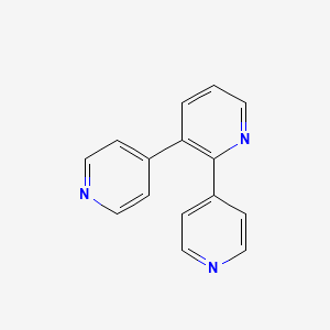 molecular formula C15H11N3 B12303863 2,3-Di(pyridin-4-yl)pyridine 