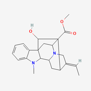 methyl (13E)-13-ethylidene-18-hydroxy-8-methyl-8,15-diazahexacyclo[14.2.1.01,9.02,7.010,15.012,17]nonadeca-2,4,6-triene-17-carboxylate