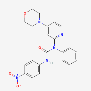 N'-(4-(Hydroxy(oxido)amino)phenyl)-N-(4-(4-morpholinyl)-2-pyridinyl)-N-phenylurea