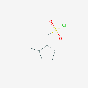 molecular formula C7H13ClO2S B12303900 (2-Methylcyclopentyl)methanesulfonyl chloride 