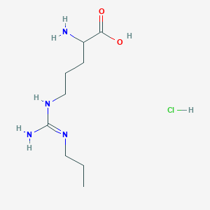 molecular formula C9H21ClN4O2 B12303909 Nomega-Propyl-L-arginine hydrochloride 