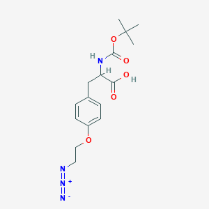 molecular formula C16H22N4O5 B12303910 N-Boc-O-(2-azidoethyl)-L-tyrosine 