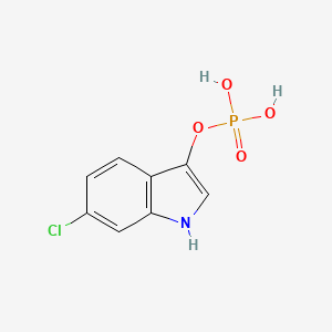 molecular formula C8H7ClNO4P B12303913 6-Chloro-1h-indol-3-yl dihydrogen phosphate 