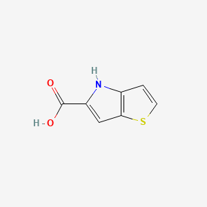 molecular formula C7H5NO2S B1230395 4H-噻吩并[3,2-b]吡咯-5-羧酸 CAS No. 39793-31-2