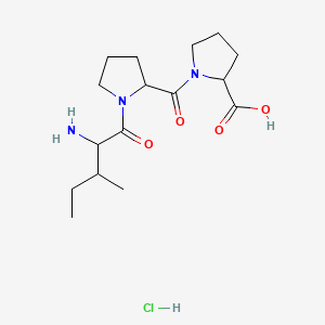 1-[1-(2-amino-3-methylpentanoyl)pyrrolidine-2-carbonyl]pyrrolidine-2-carboxylic acid;hydrochloride