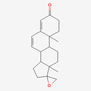 molecular formula C20H26O2 B12303975 10,13-dimethylspiro[2,8,9,11,12,14,15,16-octahydro-1H-cyclopenta[a]phenanthrene-17,2'-oxirane]-3-one 