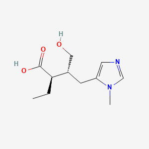 molecular formula C11H18N2O3 B1230401 异毛果皮酸 CAS No. 34350-99-7