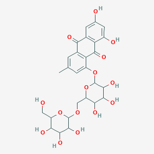 1,3-Dihydroxy-6-methyl-8-[3,4,5-trihydroxy-6-[[3,4,5-trihydroxy-6-(hydroxymethyl)oxan-2-yl]oxymethyl]oxan-2-yl]oxyanthracene-9,10-dione