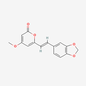 molecular formula C15H12O5 B12304029 5,6-Dehydromethysticin 