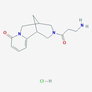 (1S,5R)-3-(3-Aminopropanoyl)-3,4,5,6-tetrahydro-1H-1,5-methanopyrido[1,2-a][1,5]diazocin-8(2H)-one hydrochloride