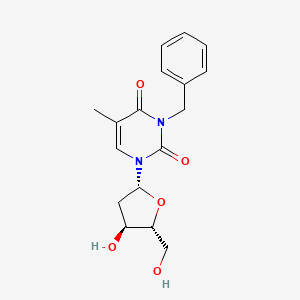 molecular formula C17H20N2O5 B1230404 N(3)-Benzylthymidine CAS No. 21473-21-2
