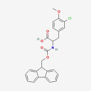 molecular formula C25H22ClNO5 B12304050 N-Fmoc-O-methyl-3-chloro-L-tyrosine 