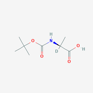 molecular formula C8H15NO4 B12304072 L-Alanine-2-D1-N-T-boc 