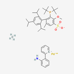 Methanesulfonato[2-(di-t-butylphosphino)-3-methoxy-6-methyl-2',4',6'-tri-i-propylbiphenyl](2'-amino-2-biphenylyl)palladium(II)