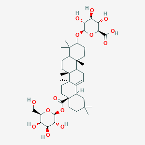 molecular formula C42H66O14 B1230410 竹节参皂苷IVa；葡萄糖醛酸 