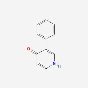 molecular formula C11H9NO B12304219 4-Hydroxy-3-phenylpyridine 