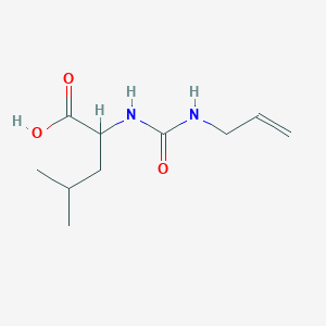 molecular formula C10H18N2O3 B12304220 (2S)-4-Methyl-2-{[(prop-2-EN-1-YL)carbamoyl]amino}pentanoic acid 